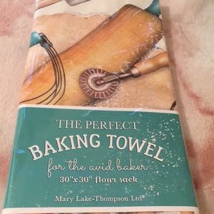 Baking Designer Flour Sack Kitchen Towel NWT 30x30
